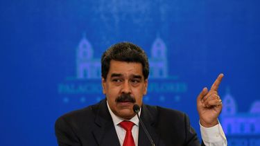 El presidente de Venezuela, Nicolás Maduro, habla durante una conferencia de prensa en el Palacio Presidencial de Miraflores en Caracas, Venezuela, el martes 8 de diciembre de 2020.&nbsp;