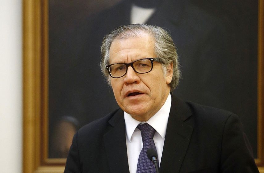 En el discurso, Almagro argumenta que, como titular de la OEA, debe ser gobierno y oposición y la voz de aquellos que no la tienen