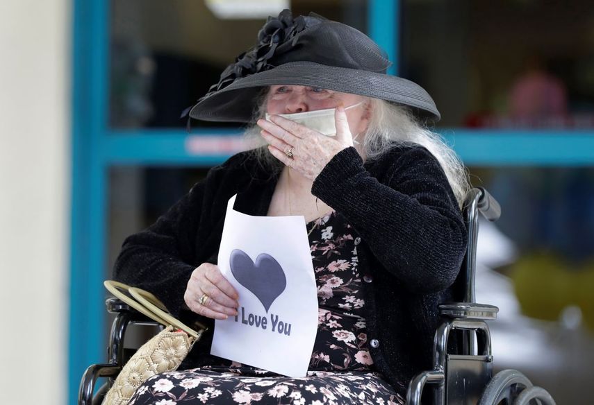 Una residente de un asilo de ancianos en Miami, el 17 de julio del 2020.&nbsp;