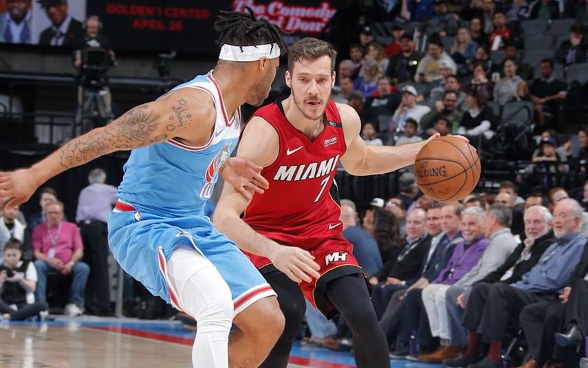 Goran Dragic, con 33 puntos, su mejor marca de temporada fue el mejor anotador de Miami.