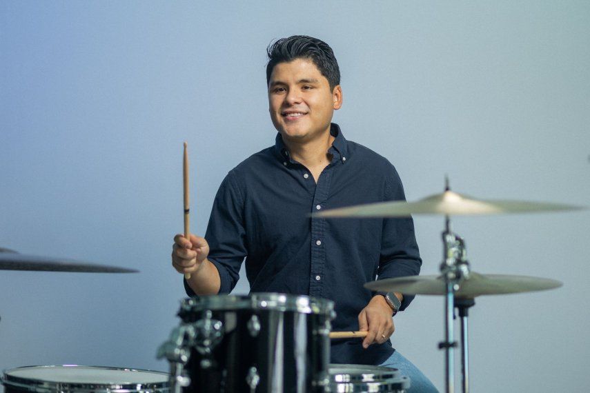 El músico Oscar Mejía.&nbsp;