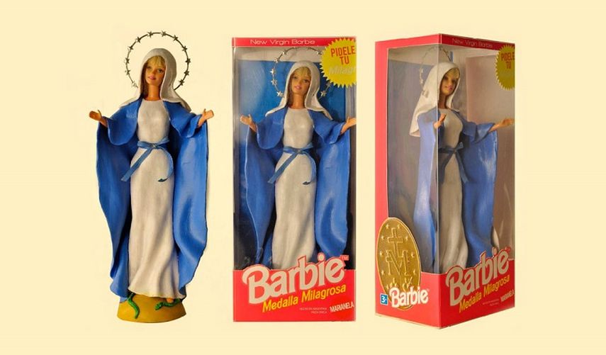 Suspenden muestra de muñecas Barbie vestidas de santos en Argentina