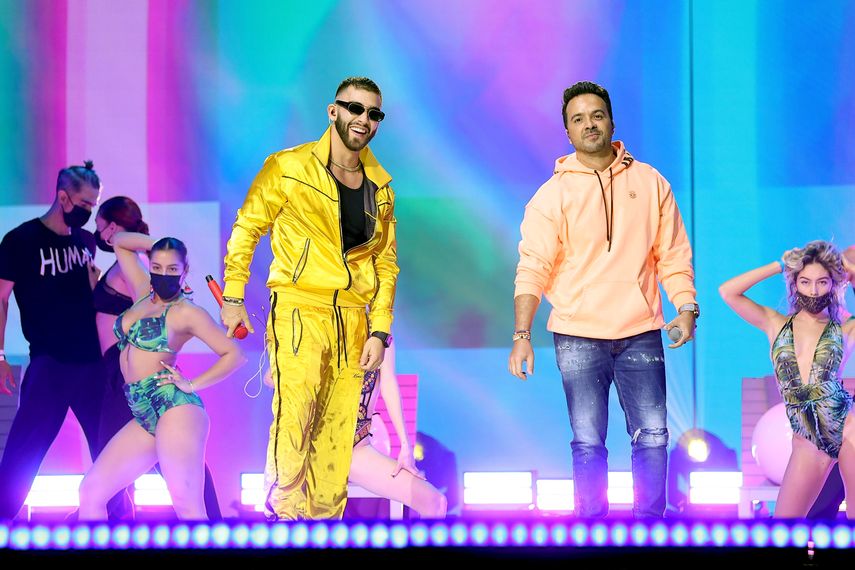 Manuel Turizo y Luis Fonsi.