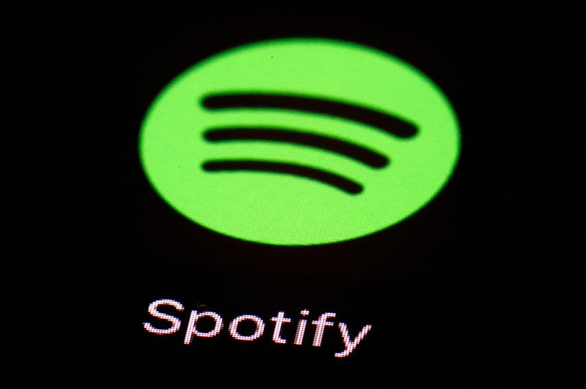 La app de Spotify se ve en un iPad en Baltimore, el 20 de marzo de 2018.&nbsp;&nbsp;