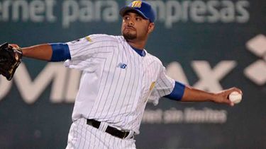  Santana lanzó dos entradas perfectas en su estreno en la pelota de su país (cortesía)