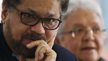 Fotografía de archivo del 8 de marzo de 2018 de Luciano Marín, también conocido como Iván Márquez, líder de las Fuerzas Armadas Revolucionarias de Colombia.