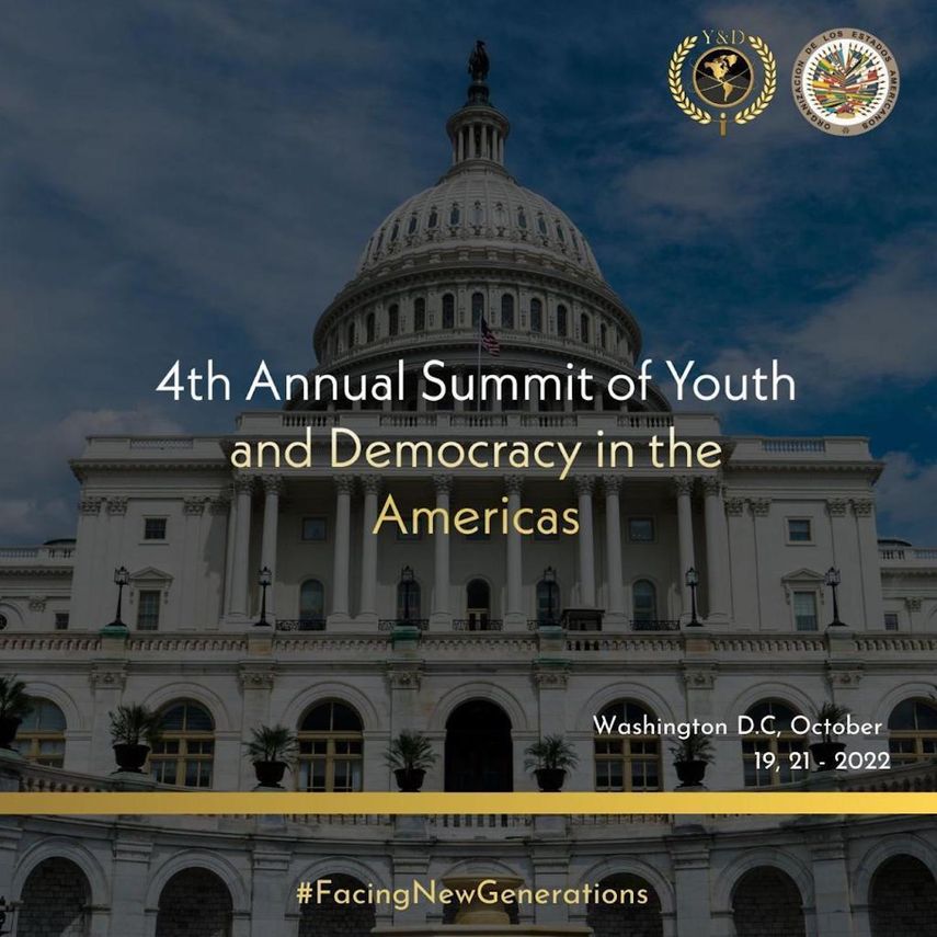 Anuncio de la próxima cumbre de Juventud y Democracia En Las Américas.&nbsp;