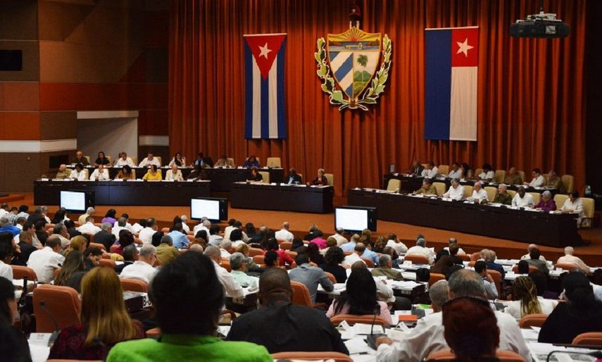 Vista de una sesión del Parlamento cubano.