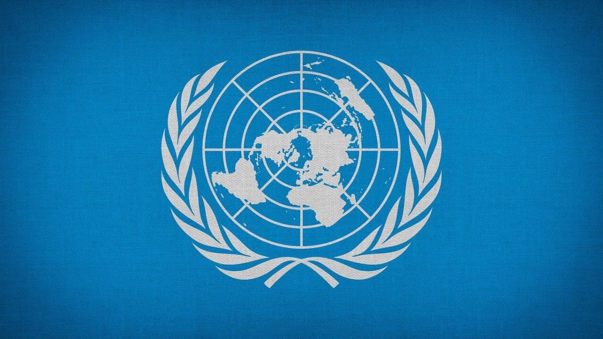 Emblema de la Asamblea General de la ONU. Emblema de la Asamblea General de la ONU.