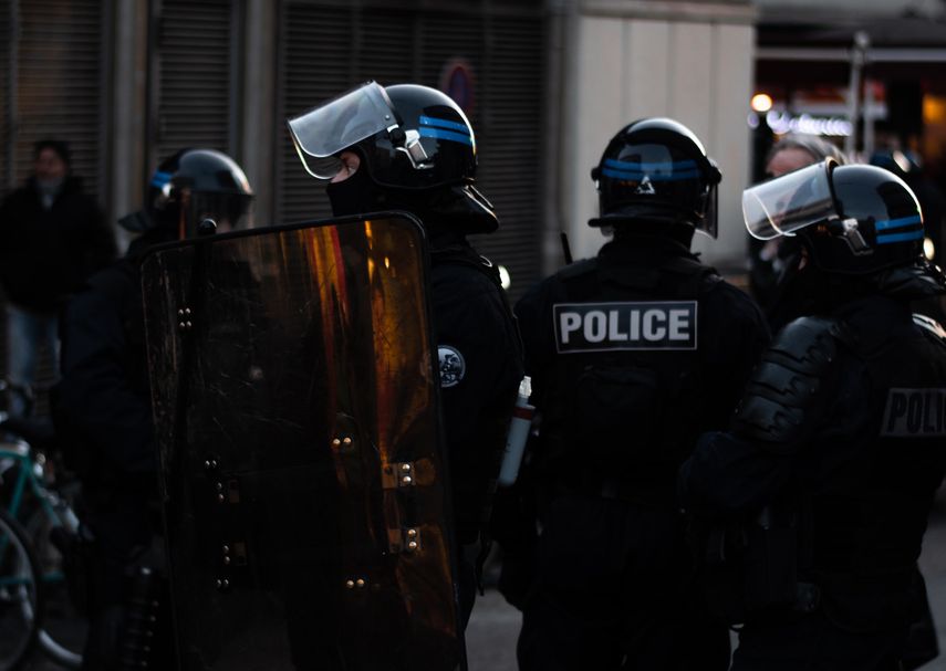 Imagen referencial de cuerpos policiales en Francia.&nbsp;