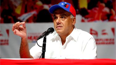 Jorge Rodríguez, representante del gobierno venezolano en la mesa de diálogo.