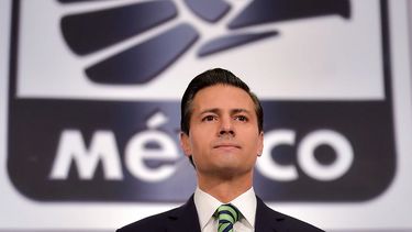 Fotografía cedida por la Presidencia de México del presidente, Enrique Peña Nieto, durante el lanzamiento de la campaña denominada Hecho en México, en un acto celebrado este miércoles 1 de febrero de 2017, en Ciudad de México.