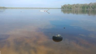 La avioneta, una Quest Kodiak 100, con cabida para diez personas, fue localizada en el río St. Johns.