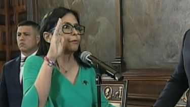 Jura de Delcy Rodríguez como presidenta encargada de Venezuela.