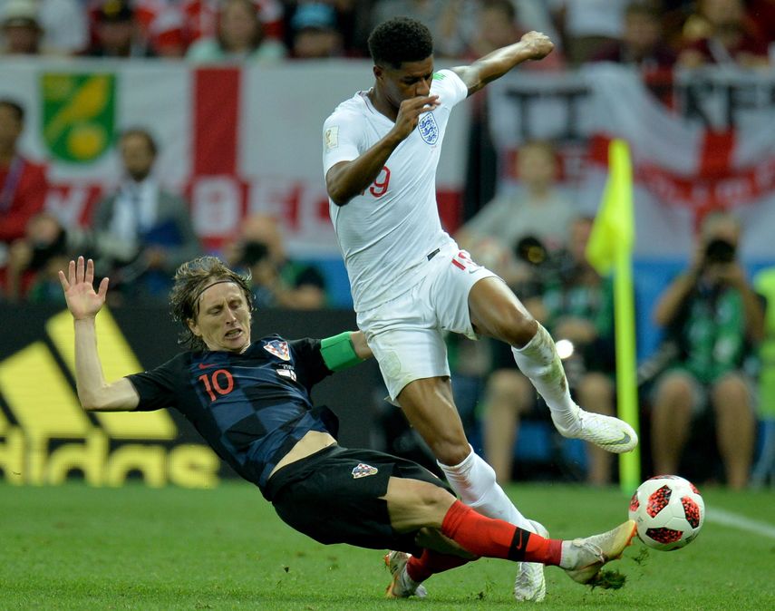 Luka Modric dejó todo en el terreno, pese a venir de dos prórrogas previamente.&nbsp;
