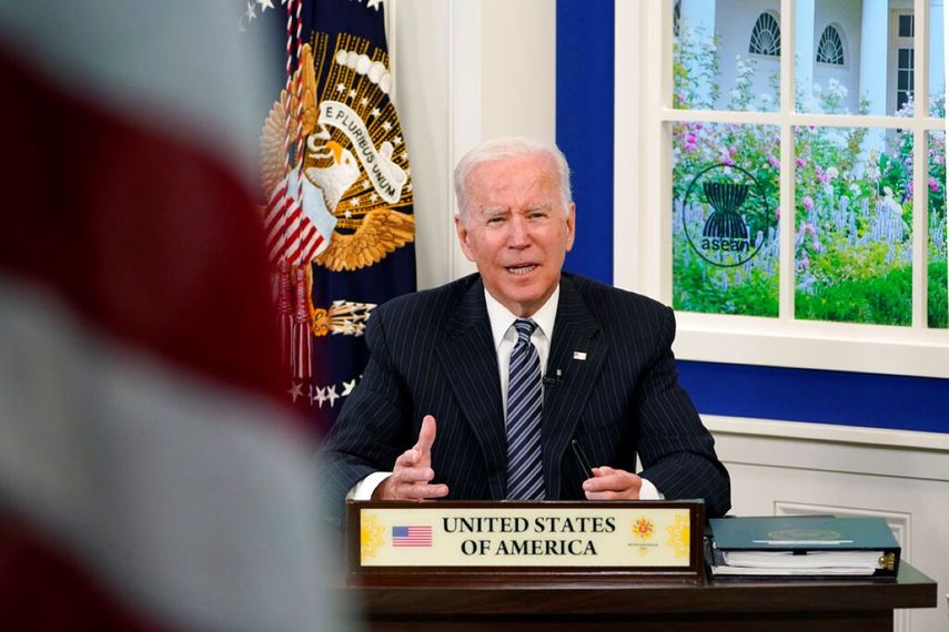 El presidente Joe Biden participa virtualmente en la Cumbre Estados Unidos-ASEAN desde la Casa Blanca.&nbsp;
