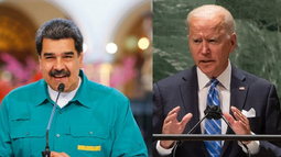 Dictador de Venezuela Nicolás Maduro y el presidente Joe Biden&nbsp;
