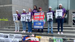 Durante la protesta ante la representación de Unicef en Venezuela, el 21 de mayo, el Comité por la Libertad de los Presos Políticos consideró alarmante la situación de los adolescentes detenidos