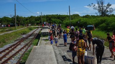Pasajeros del Tren a la playa, idea del régimen para animar a la población.&nbsp;
