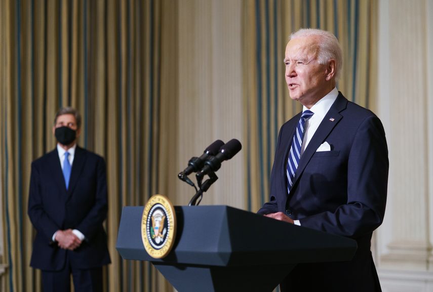 El presidente de EEUU, Joe Biden, en la Casa Blanca, Washington, DC, el 27 de enero de 2021.&nbsp;