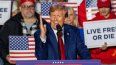 El expresidente Donald Trump durante un acto de campaña.