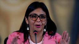 La vicepresidenta del régimen de Nicolás Maduro, Delcy Rodríguez.