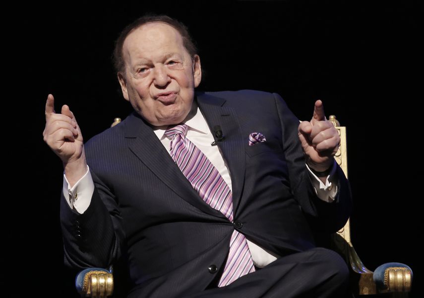 Sheldon Adelson, empresario de casinos y activista derechista y judío en Estados Unidos, el 13 de septiembre del 2016 en Macao.