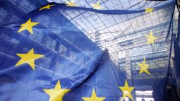 Bandera de la Unión Europea. 