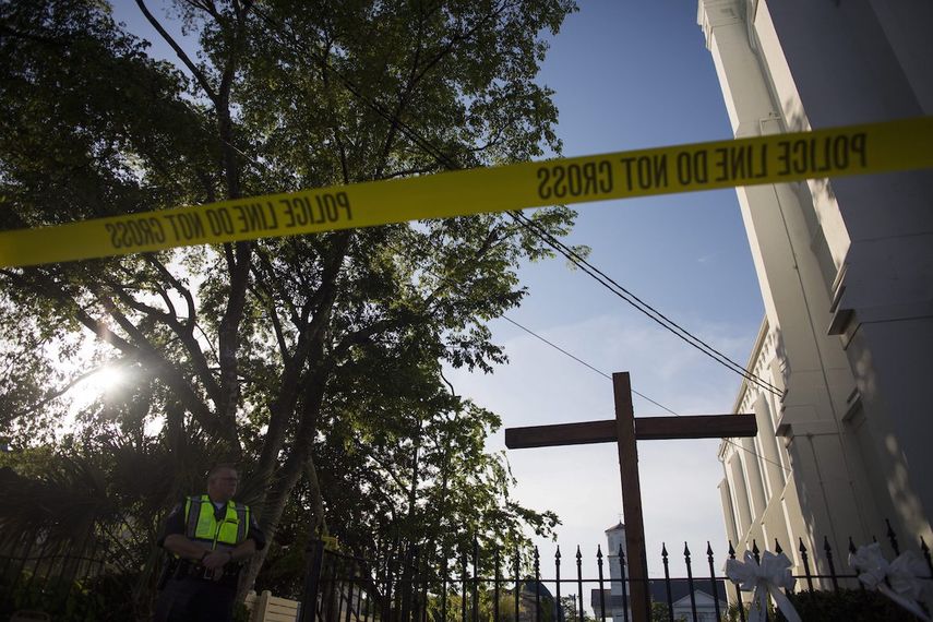 Vista exterior de la&nbsp;Iglesia&nbsp;Africana&nbsp;Metodista Emanuel (AME por sus siglas en inglés)&nbsp; donde nueve personas fueron asesinadas por un tiroteo en Charleston, Carolina del Sur (Estados Unidos) en 2015.&nbsp;