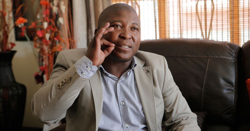 Thamsanga Jantje padece de esquizofrenia. (AP)