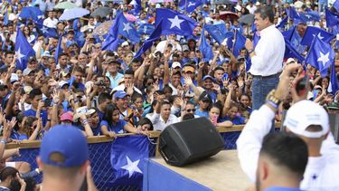 concentración política del presidente de&nbsp;Honduras, Juan Orlando Hernández, en la ciudad de la Ceiba al norte de&nbsp;Honduras.&nbsp;