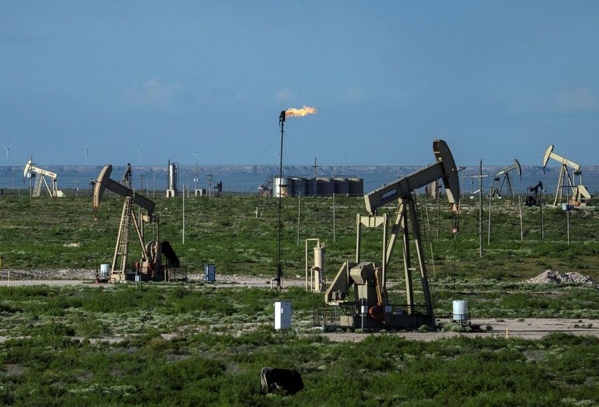 Zona de extracción petrolera en Texas.