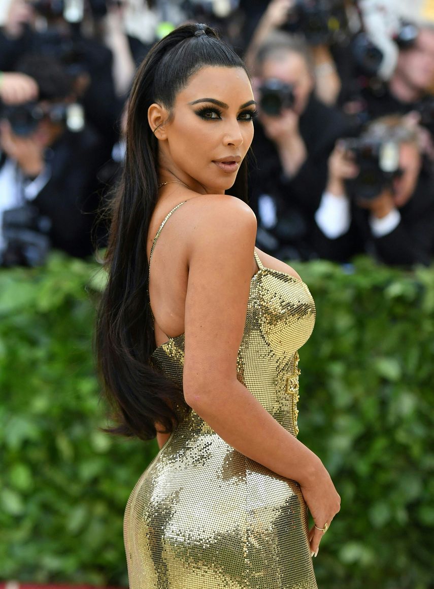 En esta foto de archivo tomada el 7 de mayo de 2018, Kim Kardashian llega a la Gala Met 2018 en el Museo Metropolitano de Arte de Nueva York.&nbsp;