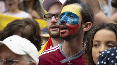 Los participantes en la protestas entonaron consignas en contra del régimen de Maduro.&nbsp;