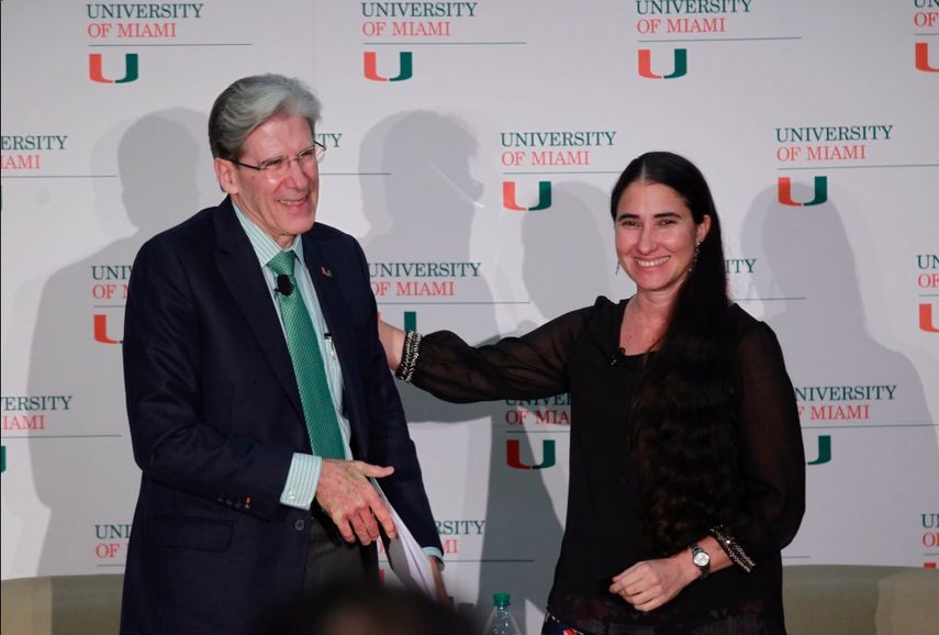 El presidente de la Uiversidad de Miami, el médico Julio Frenk, dijo que le gustaría que Yoani Sánchez fuera para los estudiantes su periodista de cabecera