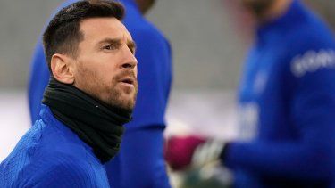 Lionel Messi del París Saint-Germain previo a un entrenamiento en Múnich, el martes 7 de marzo de 2023.&nbsp;