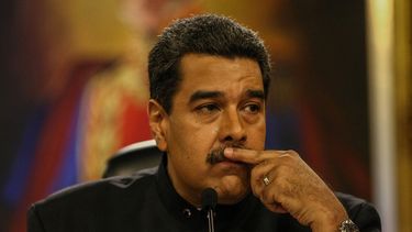 El presidente de Venezuela,&nbsp;Nicolás&nbsp;Maduro, durante una rueda de prensa con corresponsales internacionales el jueves 22 de junio de 2017, en Caracas, Venezuela.