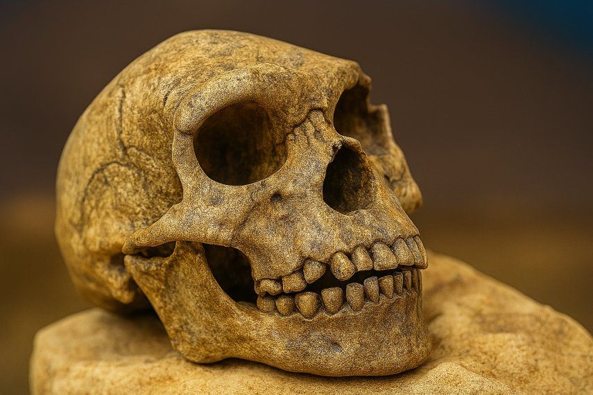 Este cráneo aplastado, descubierto en China en 1990 y bautizado como Yunxian 2, se había considerado hasta ahora como perteneciente al Homo erectus, un ancestro de nuestra especie.