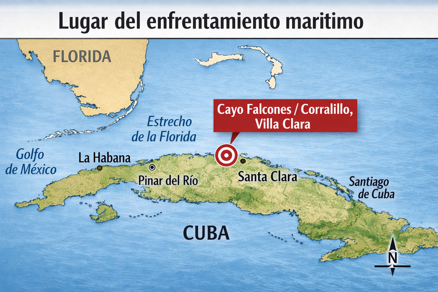 Lugar exacto donde se produjo el suceso que dejó 4 personas muertas y seis heridos.