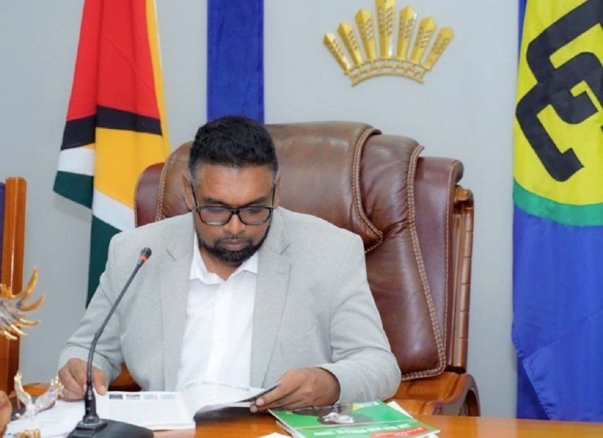 El presidente de Guyana, Ifraan Ali.