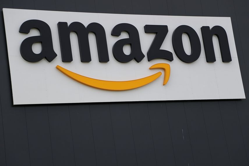 Logotipo del gigante tecnológico Amazon.