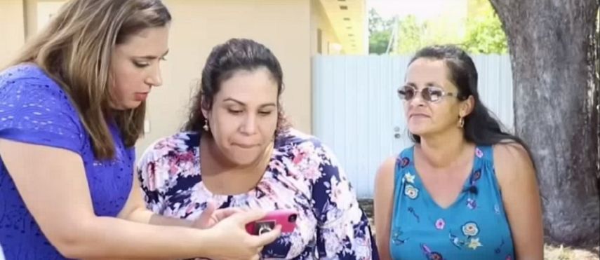 Víctimas de la mujer estafadora que ahora está tras las rejas.