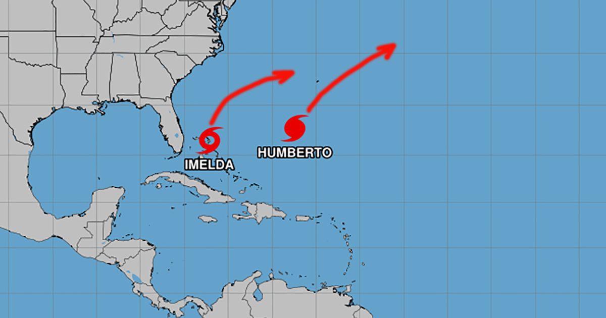 Tormenta tropical Imelda transita por Bahamas