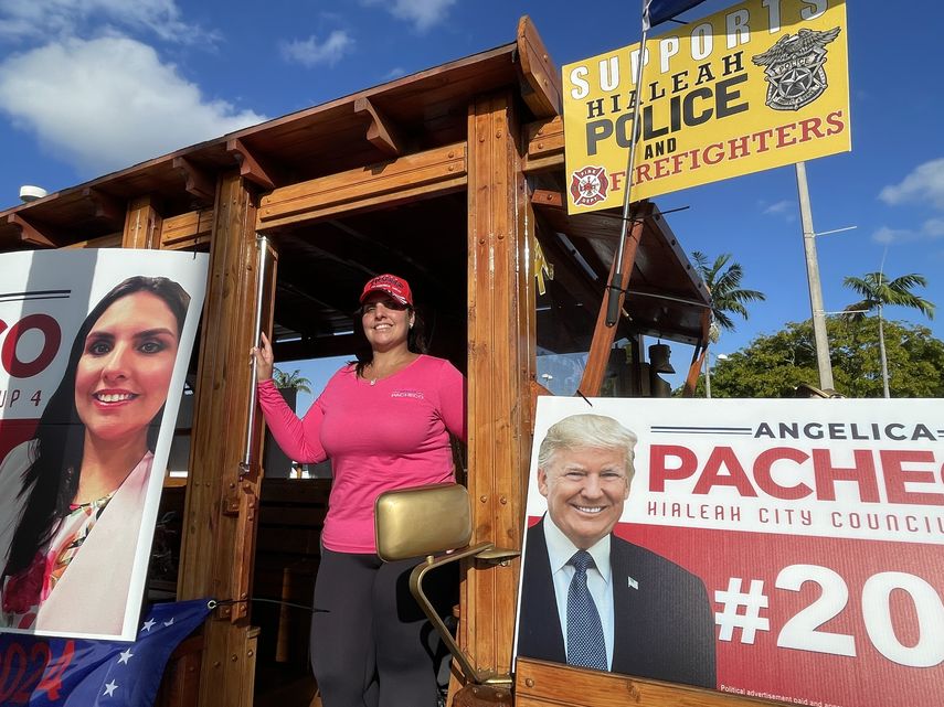 Angélica Pacheco elegida concejala de Hialeah.