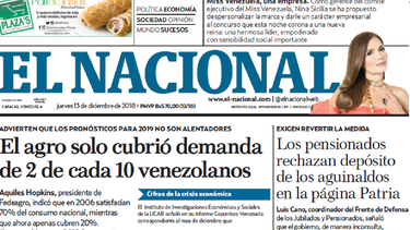 el nacional: edicion del 13 de diciembre de 2018