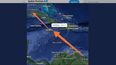 El expresidente Andrés Pastrana publicó en Twitter un mapa con la ruta del avión exclusivo del dictador Nicolás Maduro.