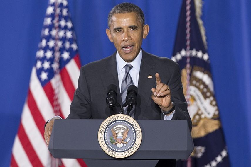 El presidente de los Estados Unidos, Barack Obama, este lunes en Washington. (EFE) 