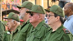 José Ramón Machado Ventura, el primer ministro Manuel Marrero Cruz, el ministro de las Fuerzas Armadas, general Álvaro López Miera, y el ministro de Relaciones Exteriores del régimen de Cuba, Bruno Rodríguez. José Ramón Machado Ventura, el primer ministro Manuel Marrero Cruz, el ministro de las Fuerzas Armadas, general Álvaro López Miera, y el ministro de Relaciones Exteriores del régimen de Cuba, Bruno Rodríguez.