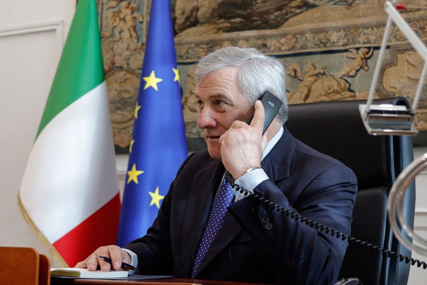 El canciller italiano Antonio Tajani