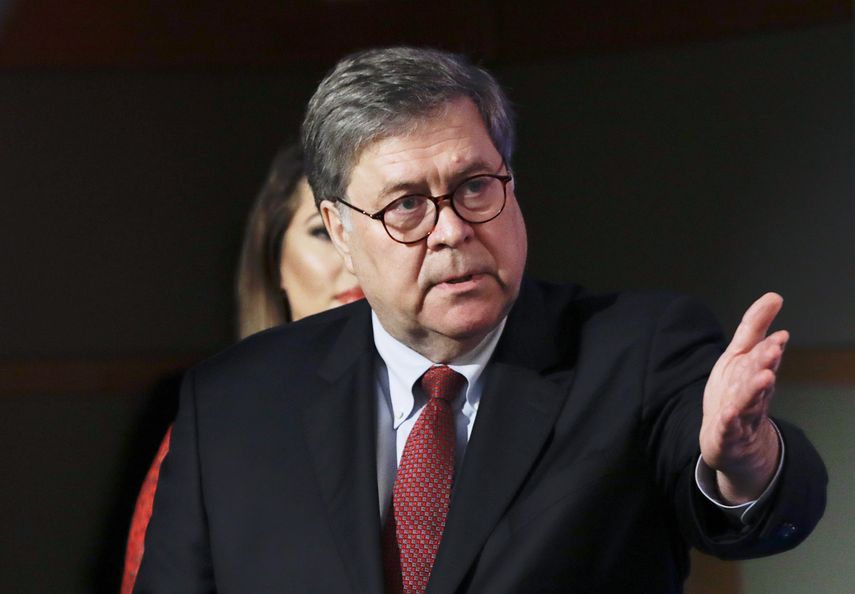 Fiscal general de EE.UU., Willaim Barr.